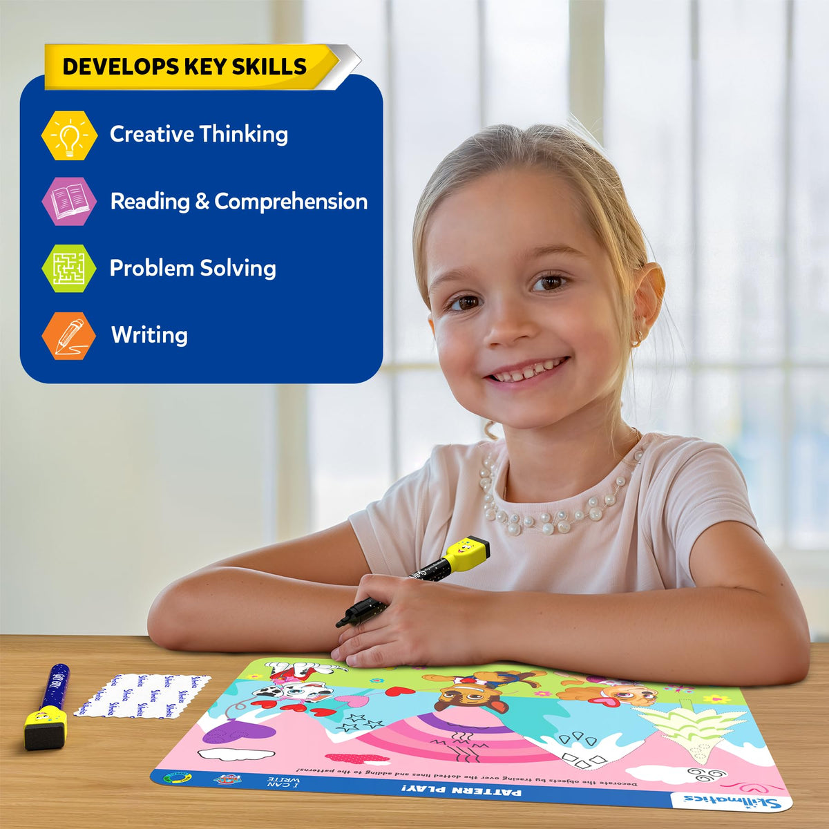 Skillmatics I Can Write PAW Patrol mats body parts activity for anatomy-themed learning