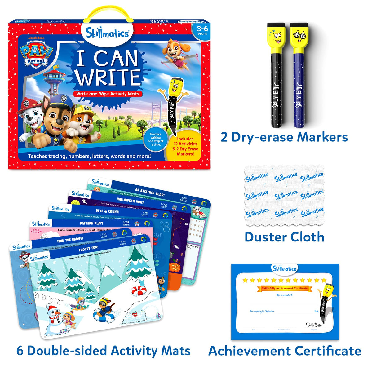 Skillmatics I Can Write PAW Patrol tracing numbers mat helps kids reinforce number skills