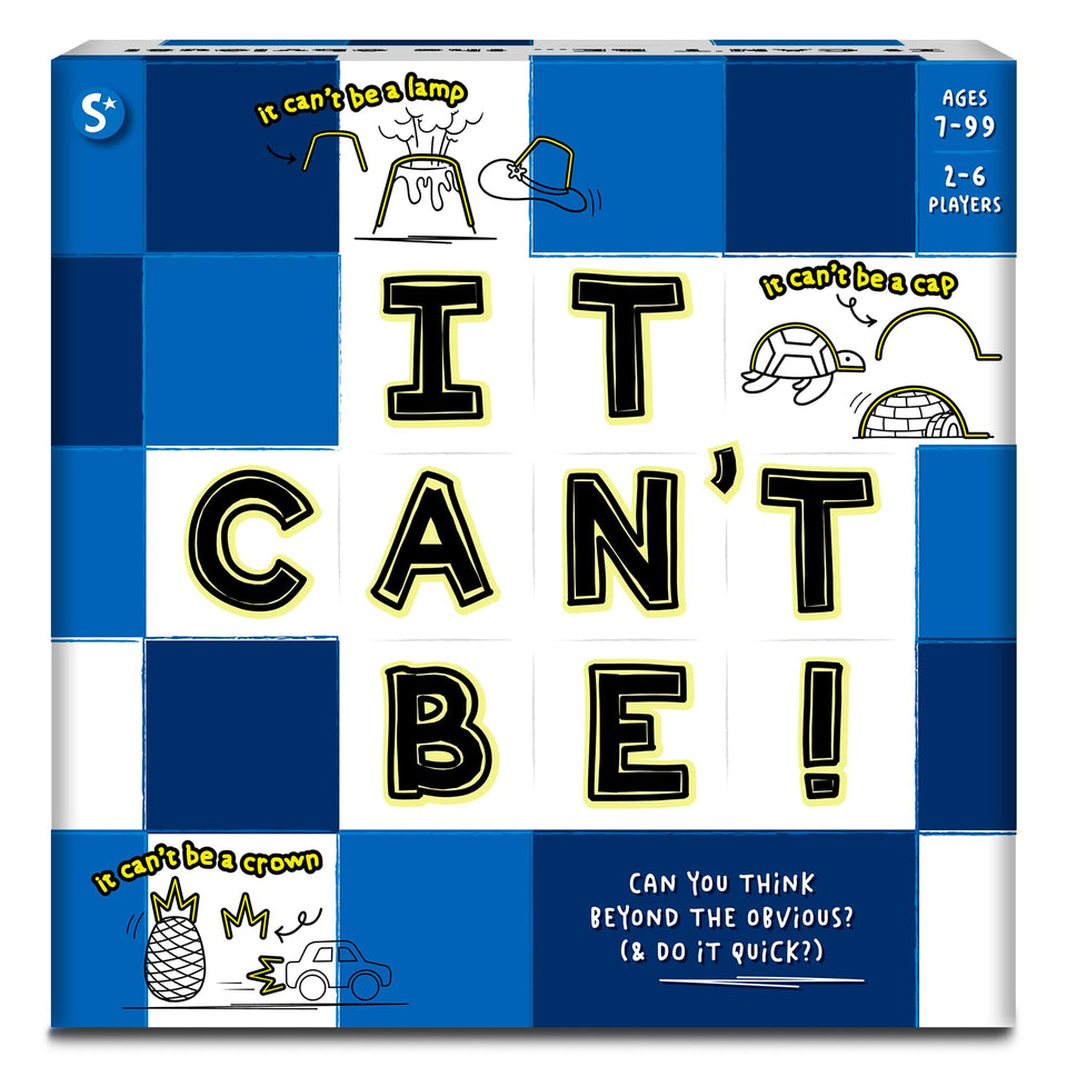 Skillmatics It Can't Be! card drawing game cards fuel quick, playful rounds for families