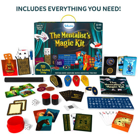 Secret gimmicks from Skillmatics kit enabling clever mind-reading tricks
