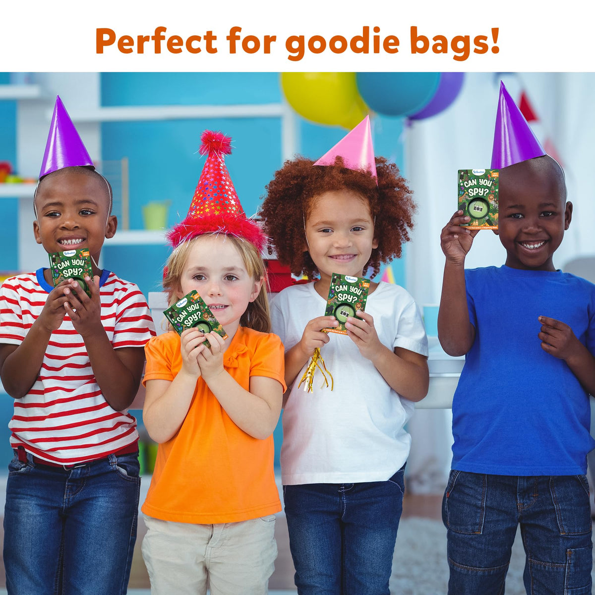 Designed for kids ages 4 to 7, Skillmatics party favors fit many celebrations.