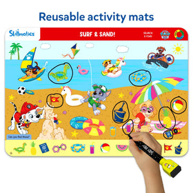 Skillmatics Paw Patrol scene side B enhances attention to detail and memory.