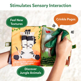 Skillmatics Peek-A-Boo Jungle Book movable animals for hands-on interaction