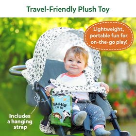 Skillmatics Peek-A-Boo Jungle Book plush hanging strap for on-the-go learning