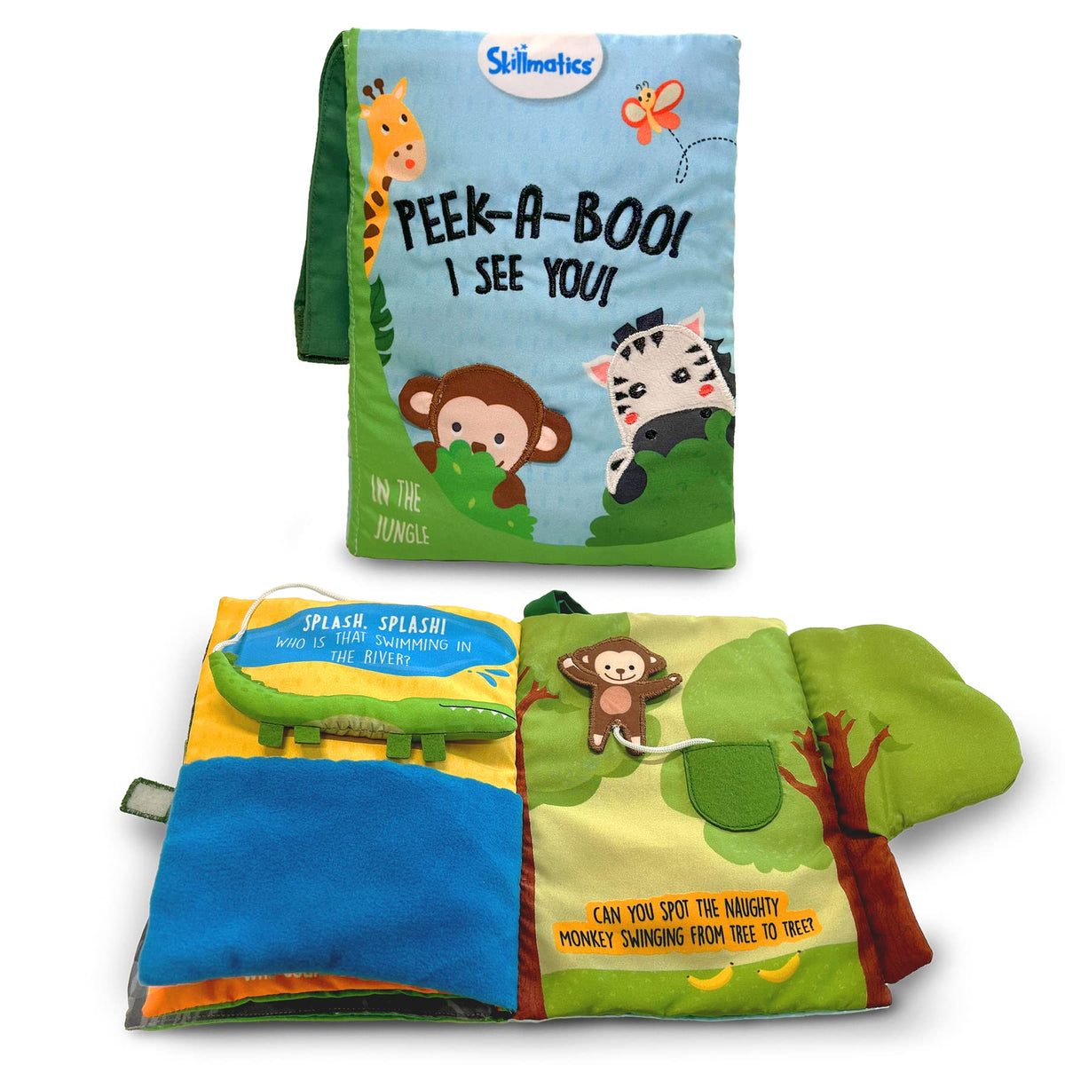 Skillmatics Peek-A-Boo Jungle Book sensory play boosting early vocabulary