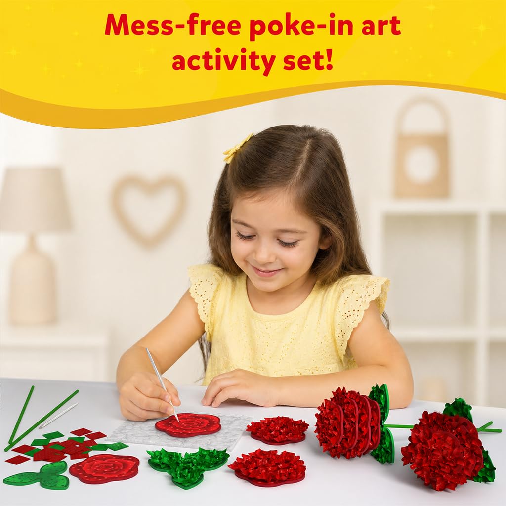 Skillmatics Poke-in Art fabric squares provide vibrant, mess-free building blocks for kids
