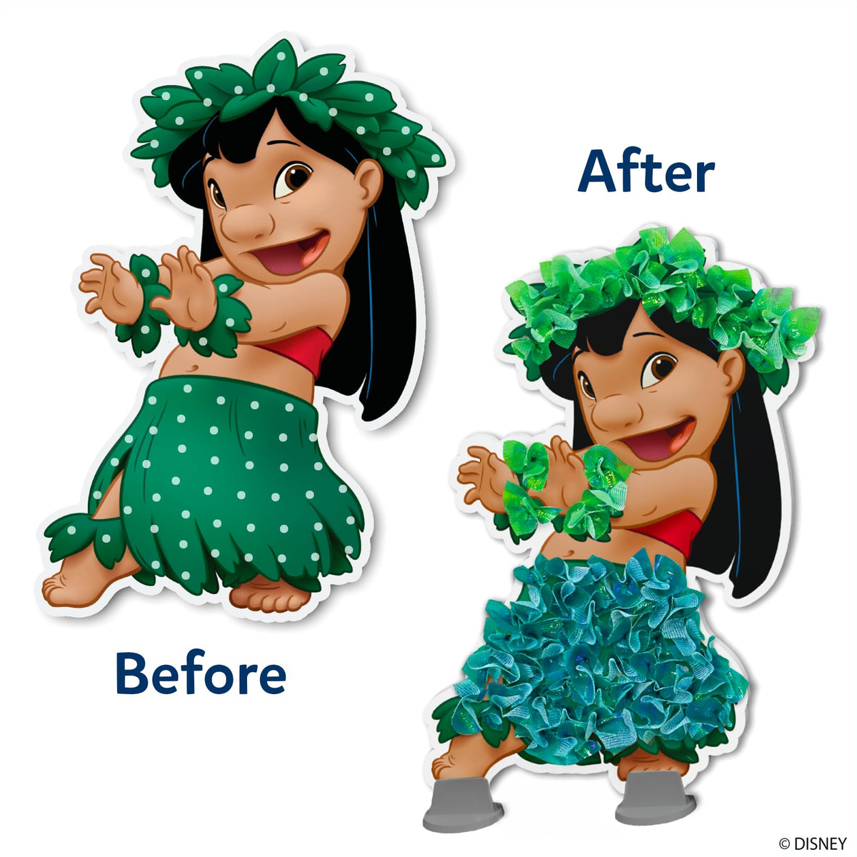 DIY decor idea: place completed characters in bedrooms or playrooms.