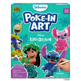 Skillmatics Poke-in Art Lilo & Stitch characters on stands for vibrant room decor.