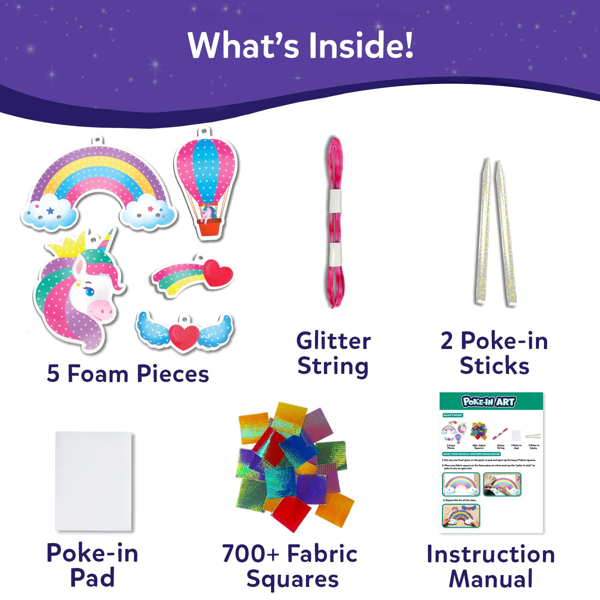 Skillmatics Poke-in Art poke-in pad keeps pieces secure during assembly.