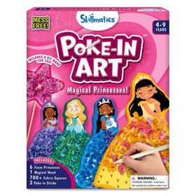 Skillmatics Poke-in Art princess kit with fabric squares for mess-free gown decorating