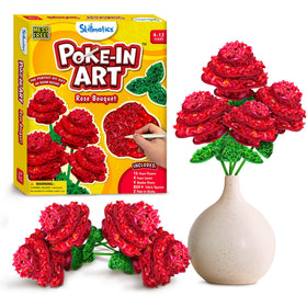 Skillmatics Poke-in Art Rose Bouquet in-progress scene boosts hands-on creativity