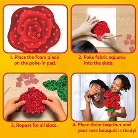 Skillmatics Poke-in Art wooden stems provide sturdy support for a lasting bouquet