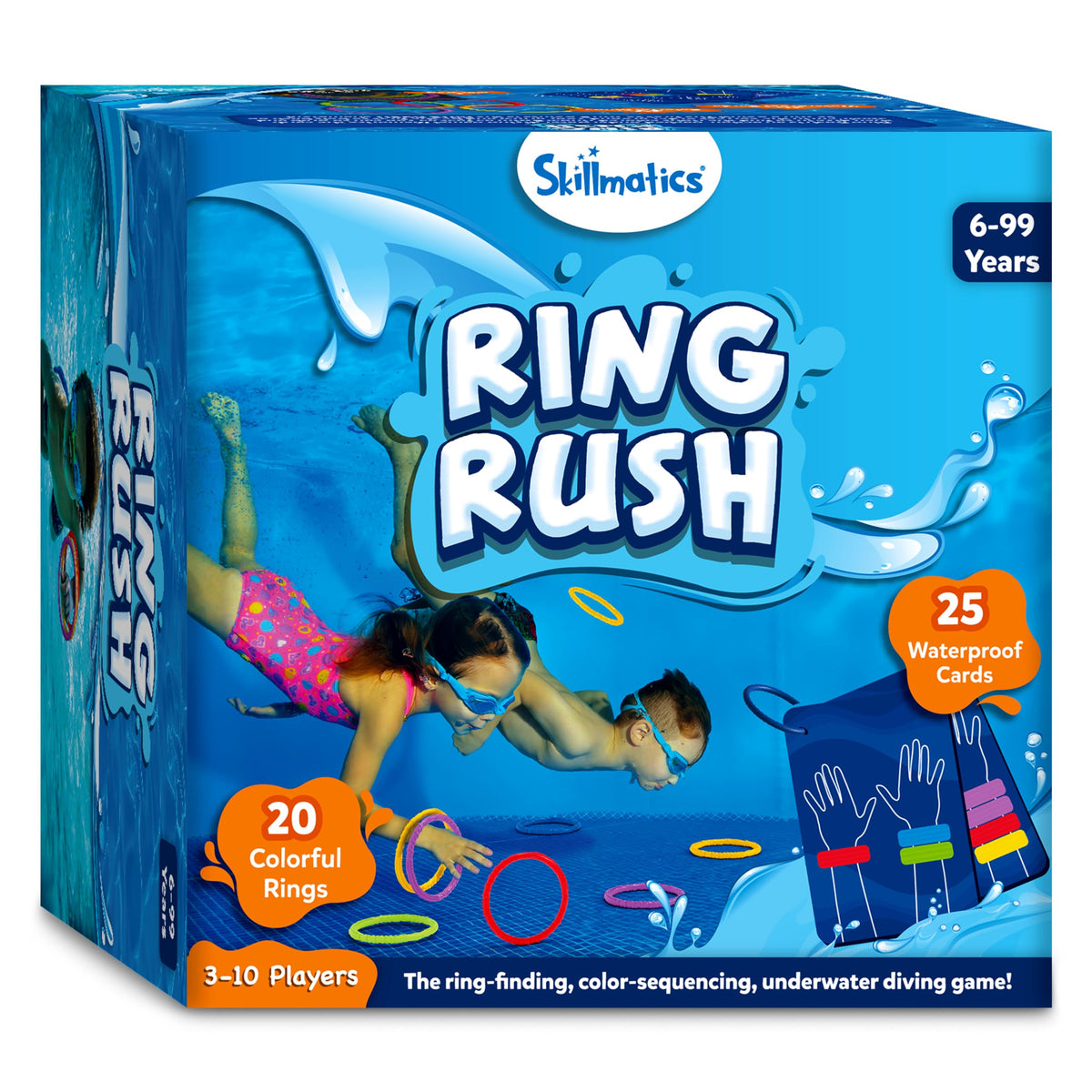 Skillmatics Ring Rush storage and portability—easy to pack for travel and pool trips.