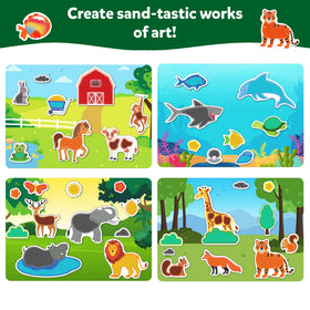 Skillmatics Sand Art Kit mess-control sand tray minimizes spills