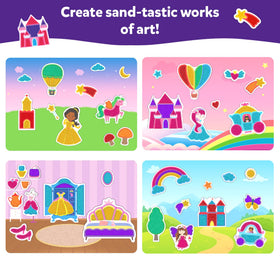 Skillmatics Sand Art mess-control tray keeps crafting tidy and easy to pour sand