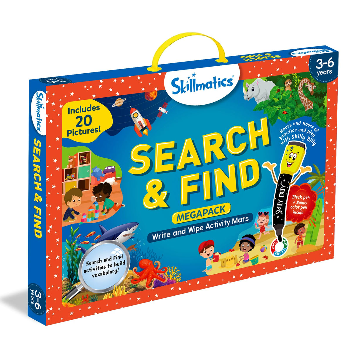 Skillmatics gift-ready learning set for ages 3 to 6.