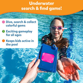 Skillmatics Seek & Splash deck of cards used for fast, strategic gem finding during play.