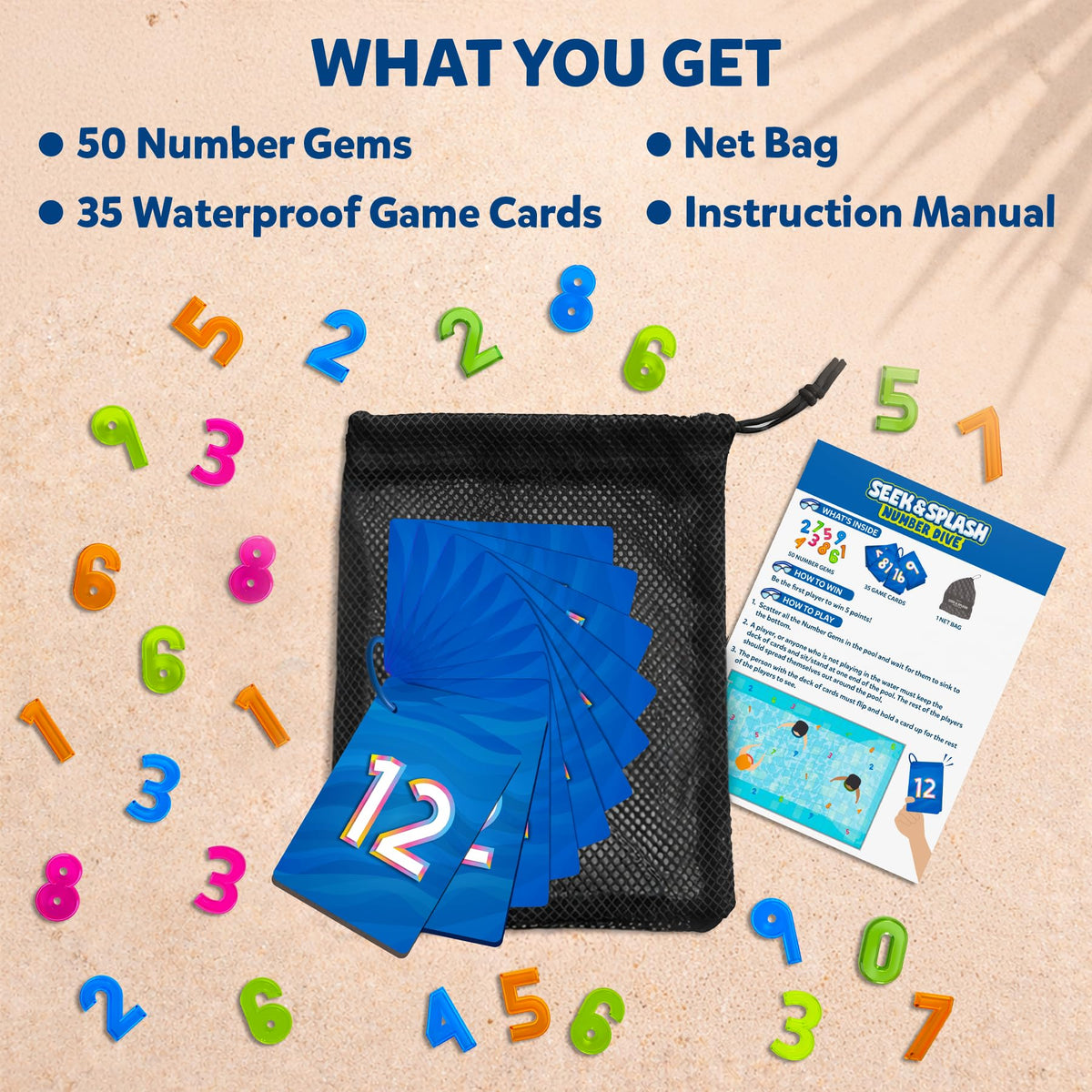 Skillmatics Seek & Splash multiplayer action in the pool.