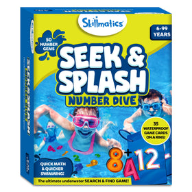 Skillmatics Seek & Splash travel-ready pack for poolside fun.