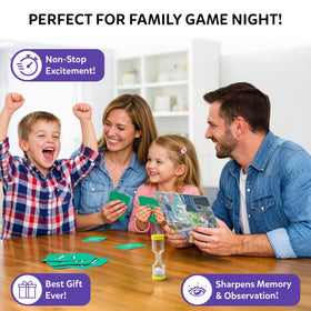Skillmatics Who Saw What? 60 Seconds family night-ready for 3–6 players.