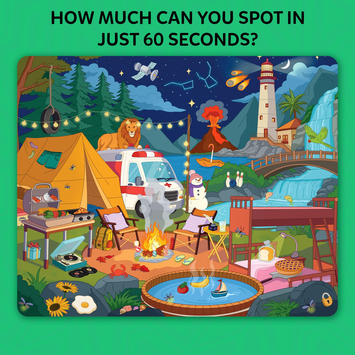 Skillmatics Who Saw What? 60 Seconds instruction manual provides easy setup guidance.