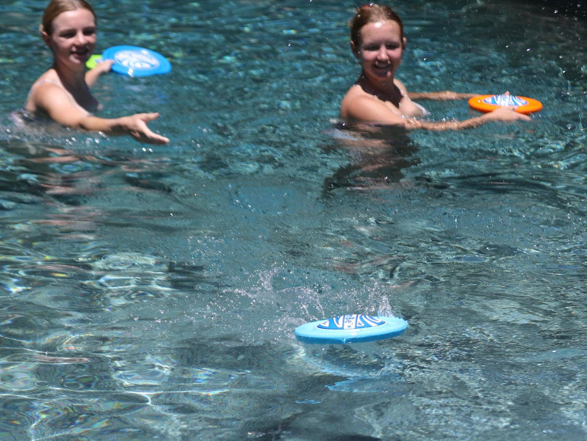 SkimBe Disc Toy sized at 10 inches for comfortable grip and precise throws.