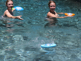 SkimBe Disc Toy sized at 10 inches for comfortable grip and precise throws.