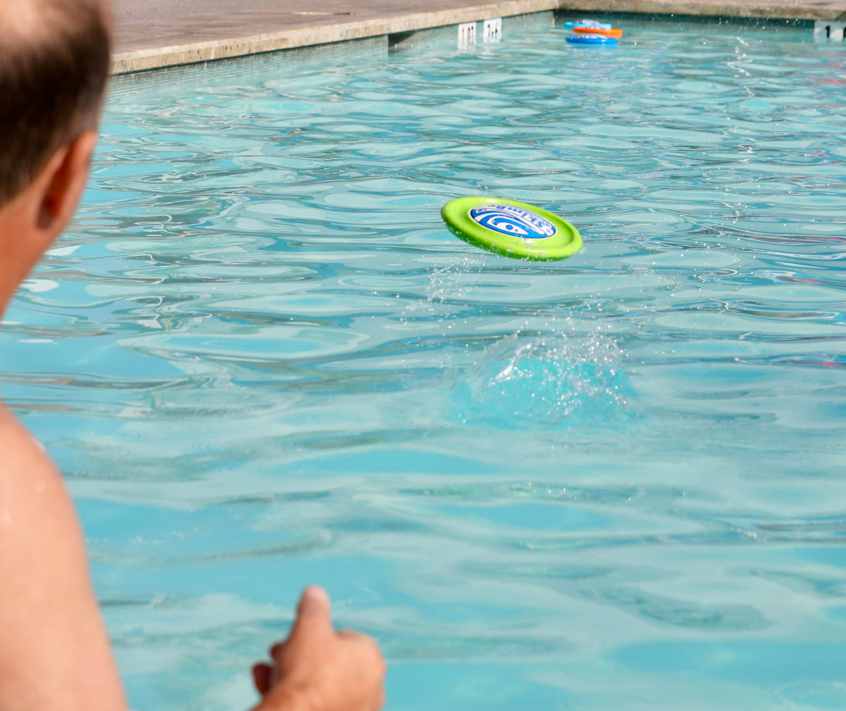 SkimBe Disc Toy in vibrant colors, easy spot during play
