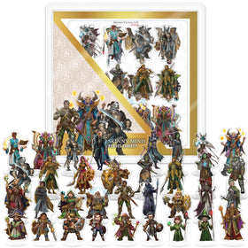 Skinny Minis dragonborn 2D miniature with vibrant colors for bold RPG combat.