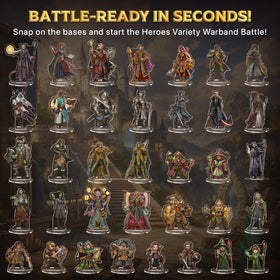 Skinny Minis half-elf 2D miniature for versatile party lineup.