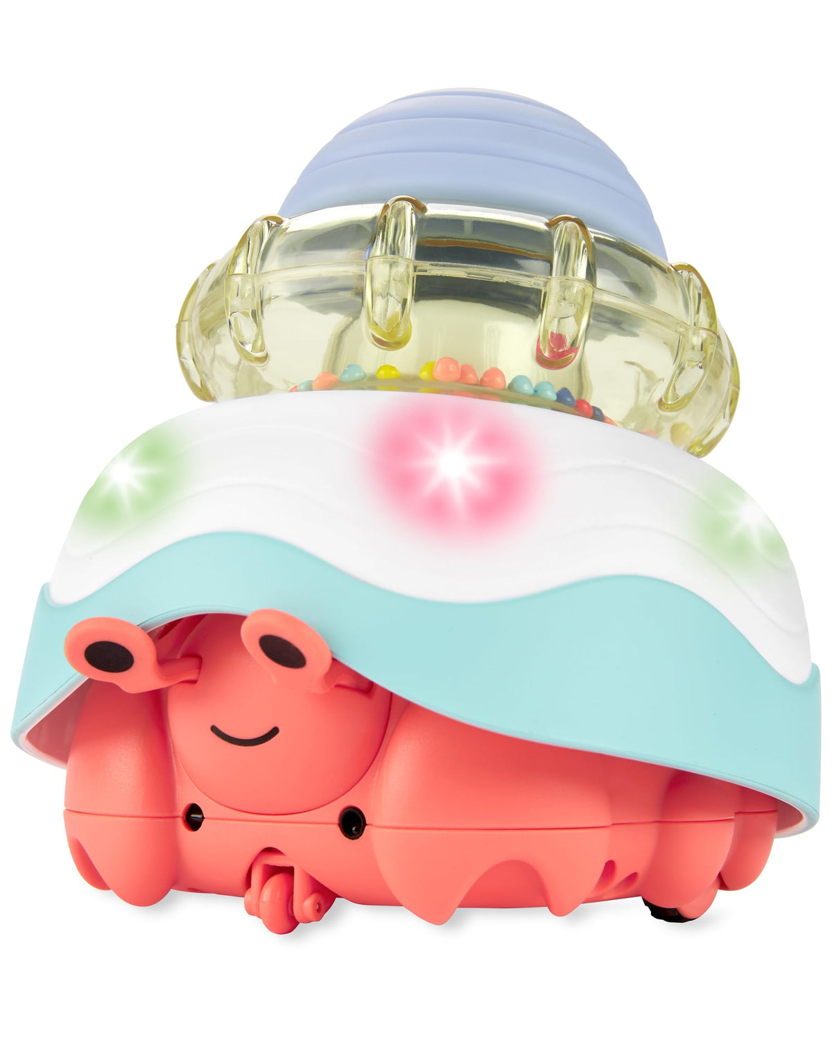Skip Hop baby crab crawl toy shell peek encourages exploratory play and visual tracking.