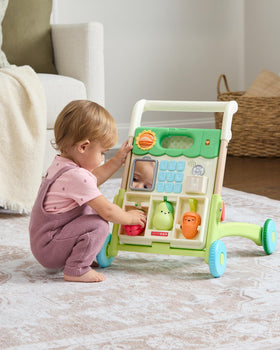 Skip Hop baby walker features 50-plus activities and lights for sensory exploration