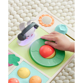 Skip Hop DJ Set blueberry slider provides tactile clack sounds for exploration