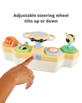 Skip Hop Farmstand See & Bee click-clack bee promotes cause-and-effect play.