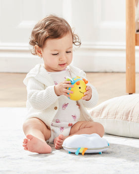 Skip Hop Follow-Me Bee smart sensor helps avoid obstacles for safer play.