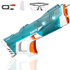 Skirfy electric water gun in outdoor battle for powerful reach.