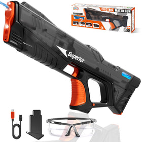 Skirfy electric water gun with rechargeable battery for quick backyard battles.