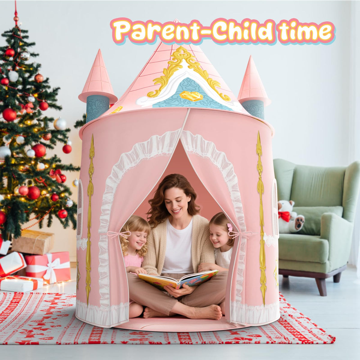 Skirfy Play Tent dimensions 105 by 163 cm for roomy fun