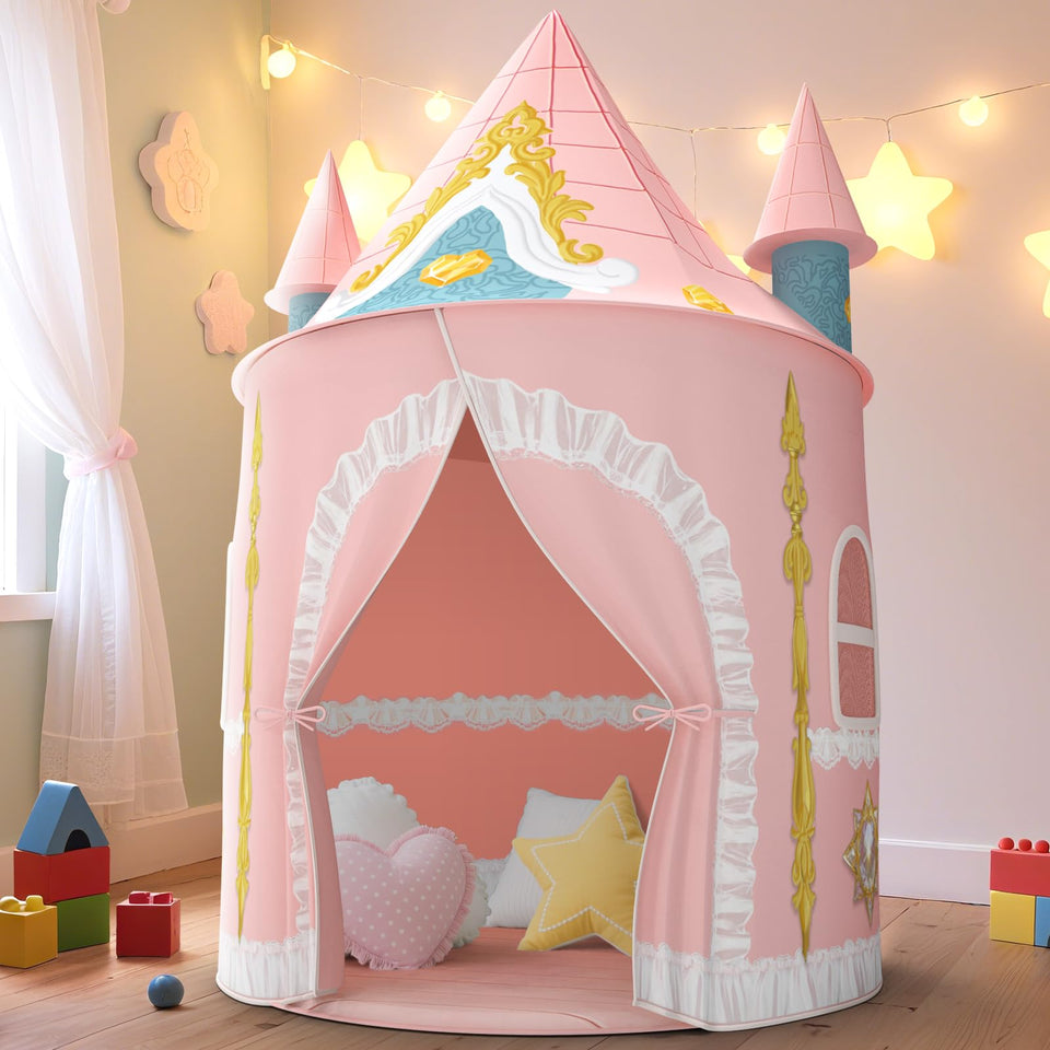 Skirfy Kids Play Tent entrance view for easy access and imaginative play