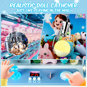 Skirfy candy dispenser doubles as a mini arcade prize area