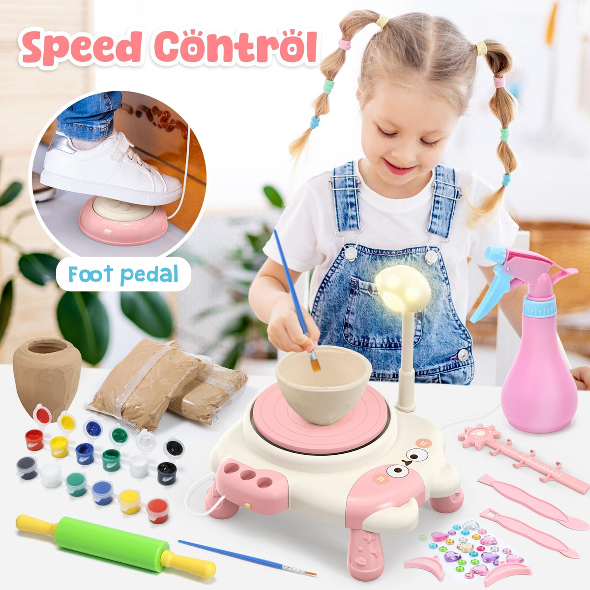 Skirfy pottery wheel durable materials ensure safe long lasting creativity sessions.