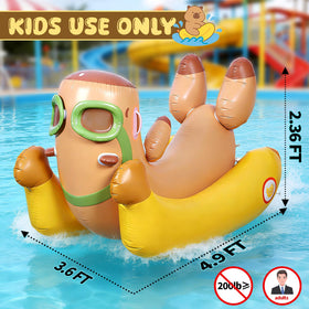 Skirfy inflatable rocking horse float for kids