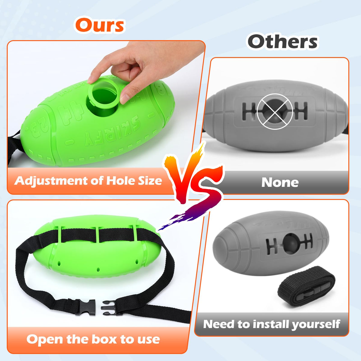 Skirfy Shaking Swing Balls easy to assemble for family fun