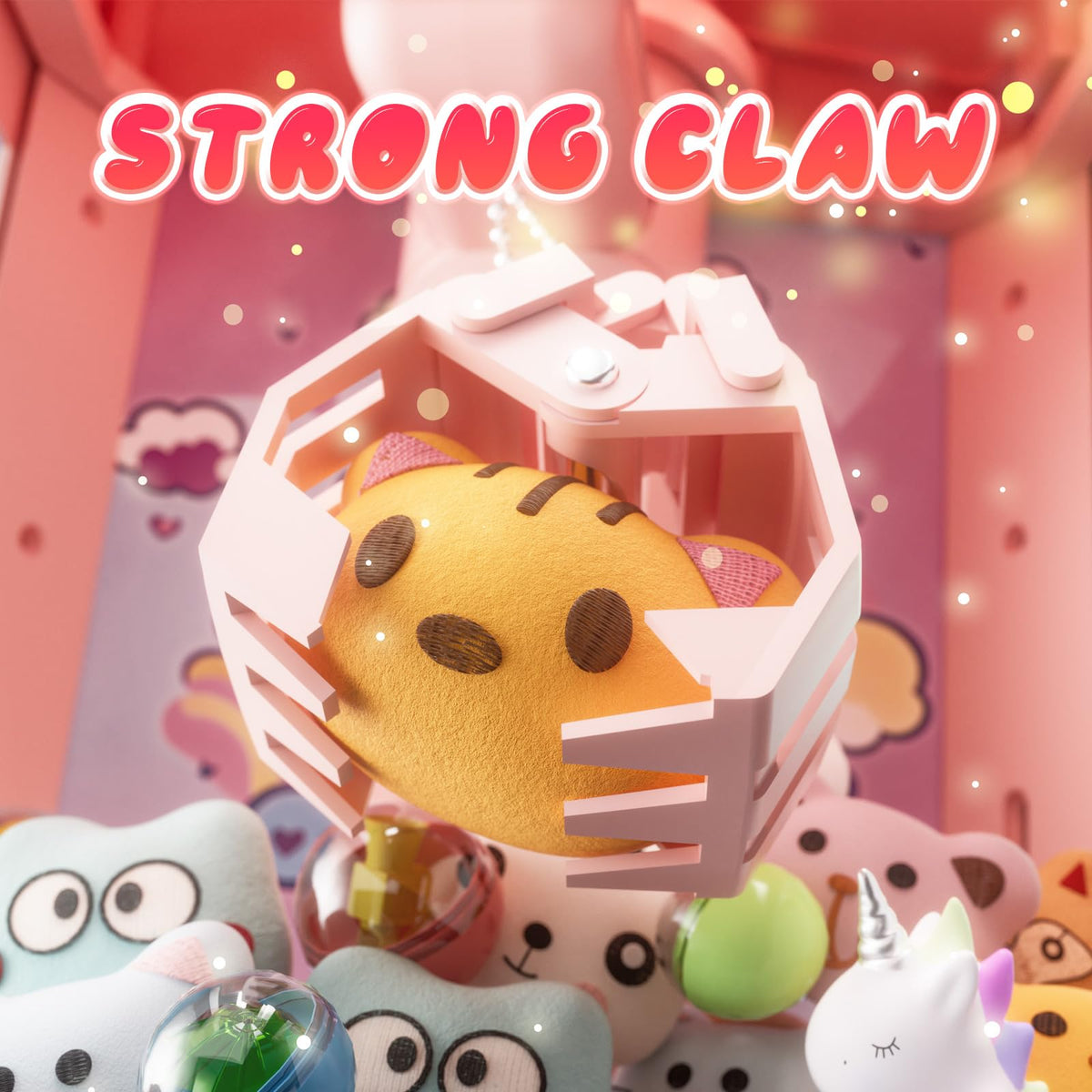 Skirfy Unicorns Claw Machine with lights and music enhancing party atmosphere