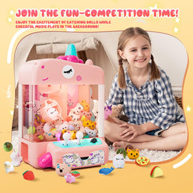 Skirfy Unicorns Claw Machine ready for birthday party setups