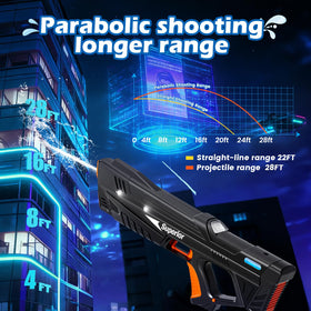 Skirfy water gun durable ABS shell supports family-friendly battles.
