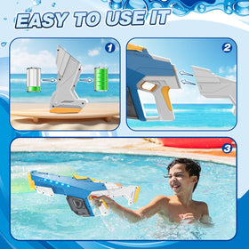 Skirfy water gun automatic suction 25s setup for easy play