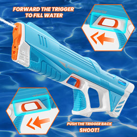 Skirfy water gun easy-fill design ready to shoot after dipping in water