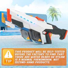 Skirfy water gun includes goggles for immediate outdoor play.