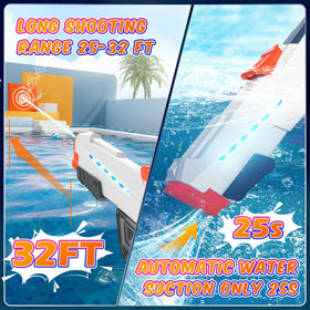 Skirfy water gun modular battery for easy charging and safety.